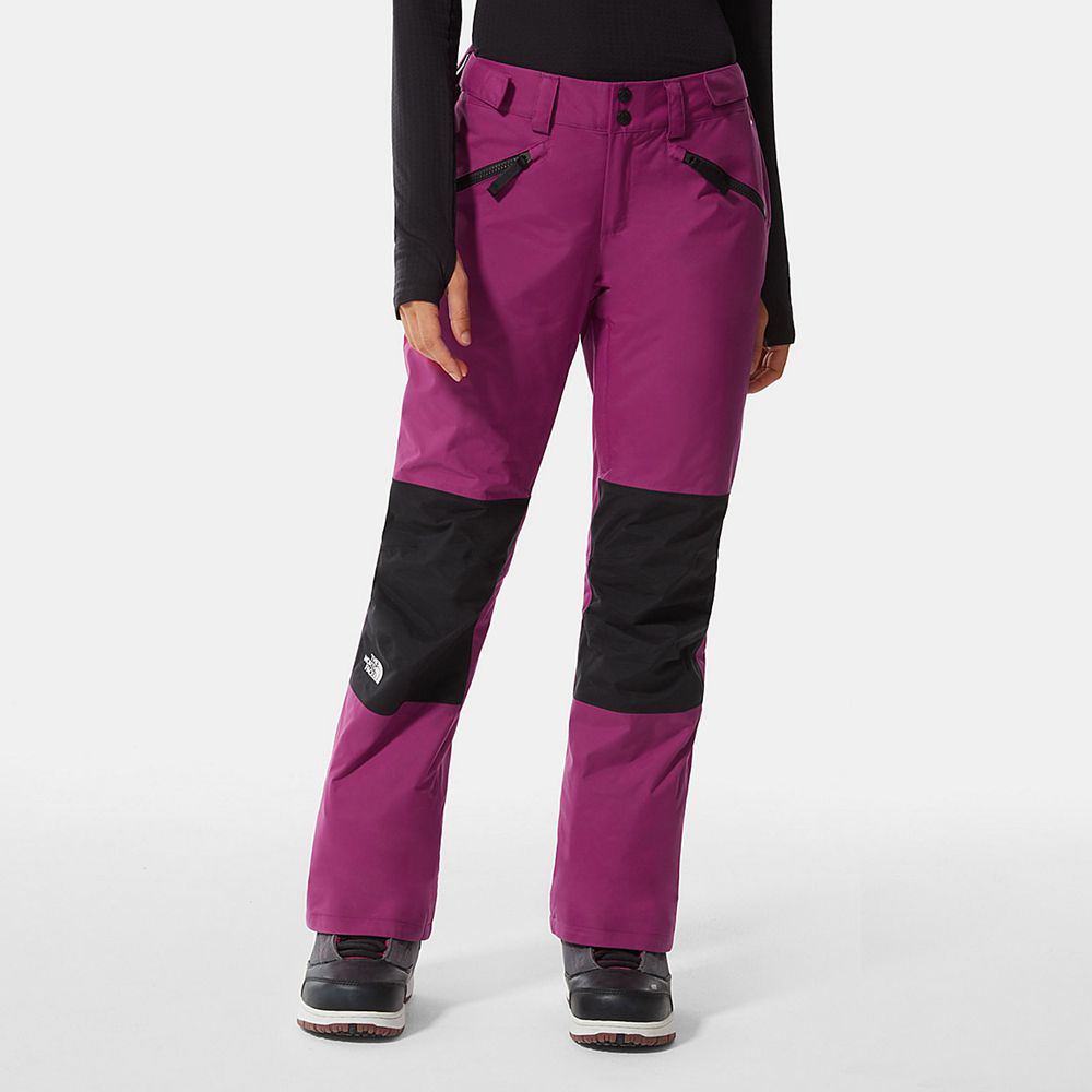 The North Face Pants Womens Australia - The North Face Aboutaday Ski Purple Red / Black Skiing And S